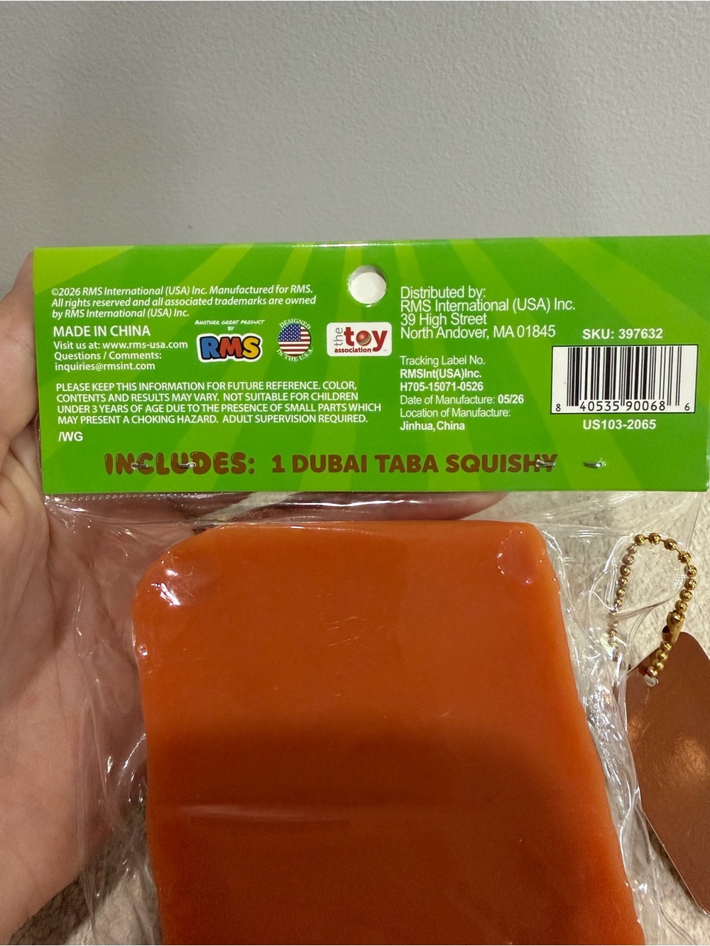 RMS Dubai Chocolate Taba Squishy 🍫 - Picture 2 of 3